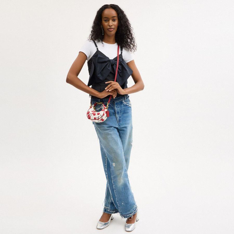 COACH® Jonie With Cherry Print Women Crossbody Bag Red | QTKW02418