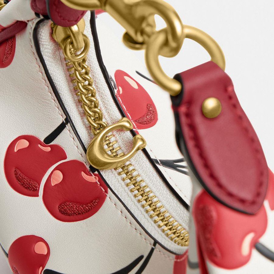 COACH® Jonie With Cherry Print Women Crossbody Bag Red | QTKW02418