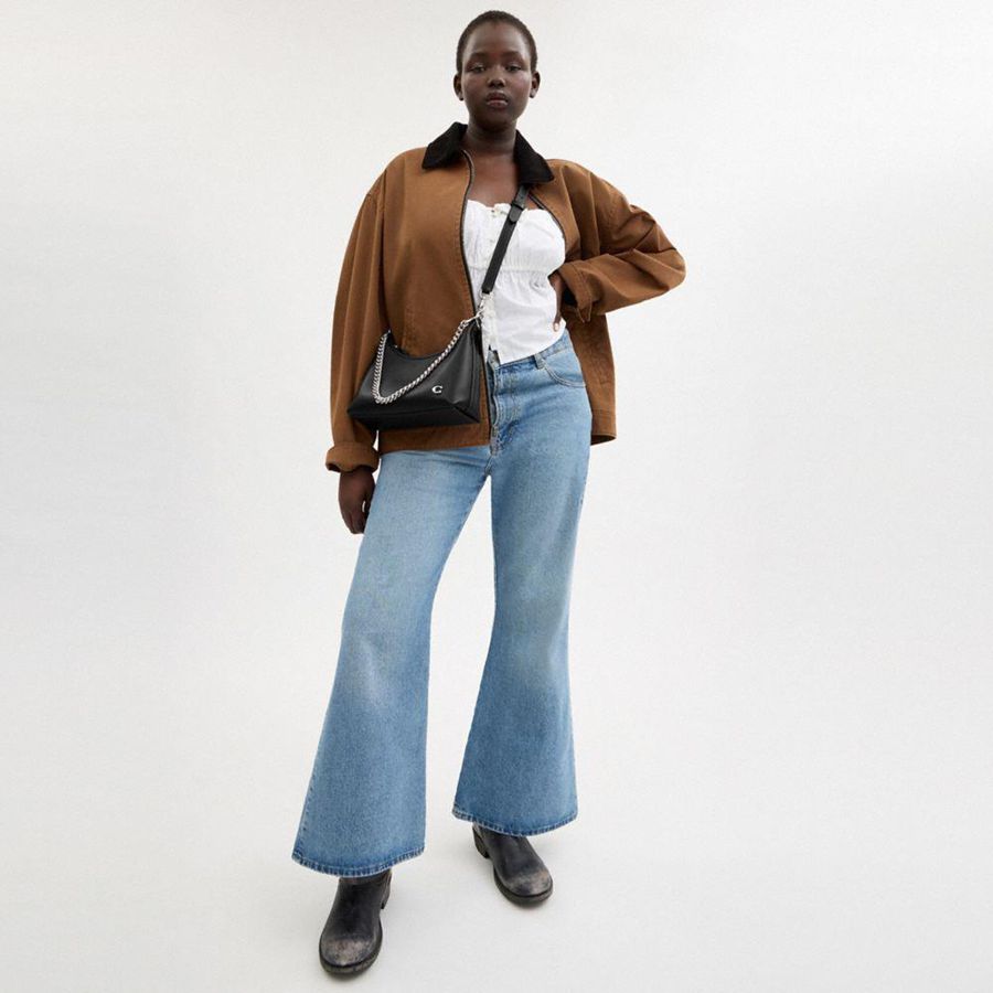 COACH® Juliet 25 Women Shoulder Bag Black | BIMJ80936