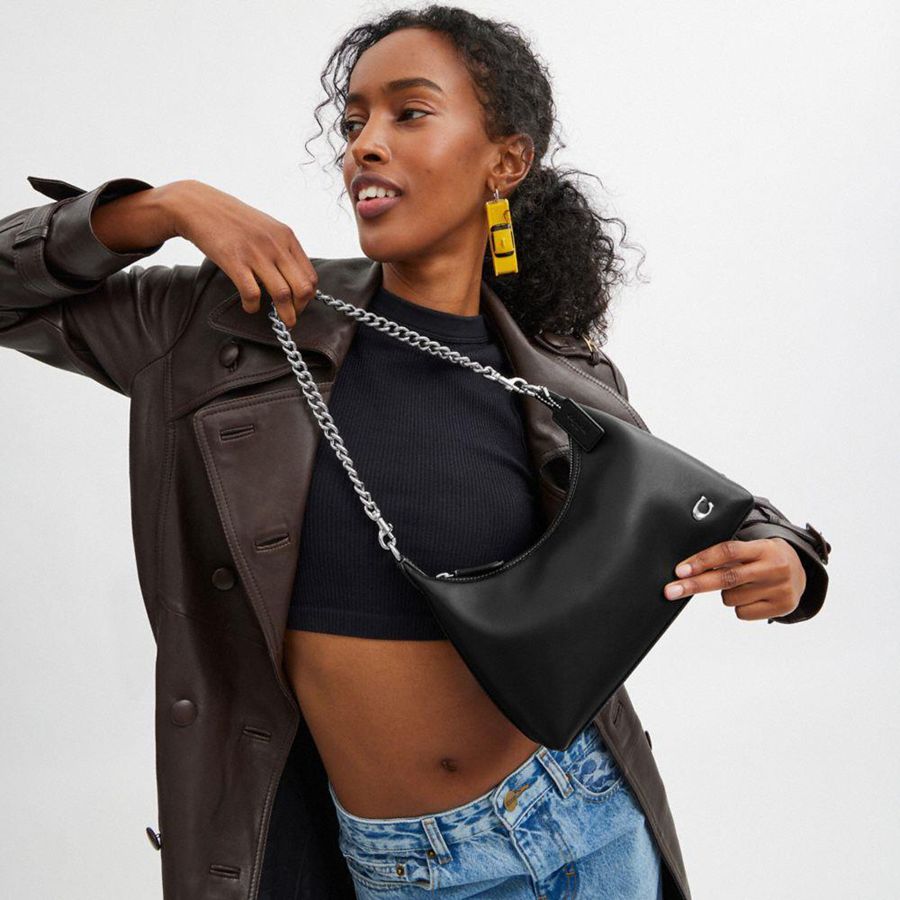 COACH® Juliet 25 Women Shoulder Bag Black | BIMJ80936