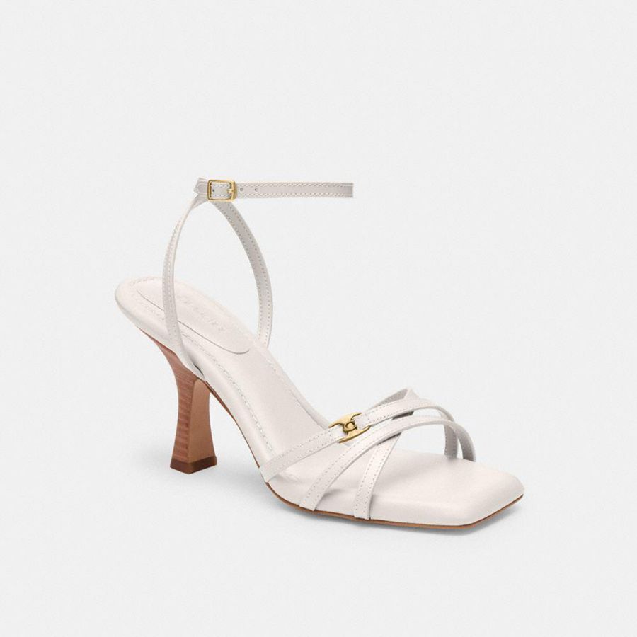 COACH® Kelsey Women Sandals White | GZTJ75243