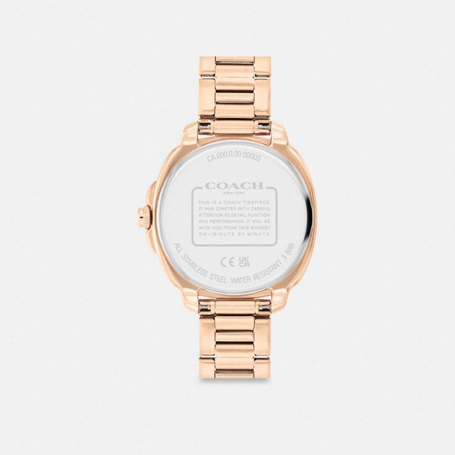 COACH® Kitt Chronograph, 34 Mm Women Watches Gold | PYNM47153