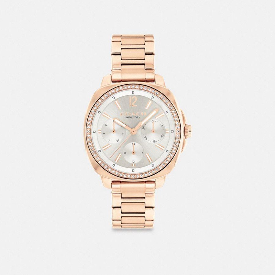 COACH® Kitt Chronograph, 34 Mm Women Watches Gold | PYNM47153