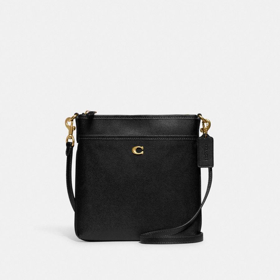 COACH® Kitt Messenger Women Crossbody Bag Black | LFNS41032