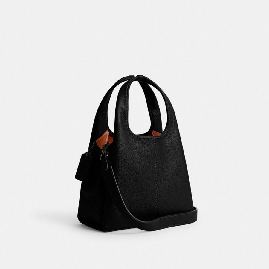 COACH® Lana Shoulder 23 Women Tote Bags Black | FXGD39426