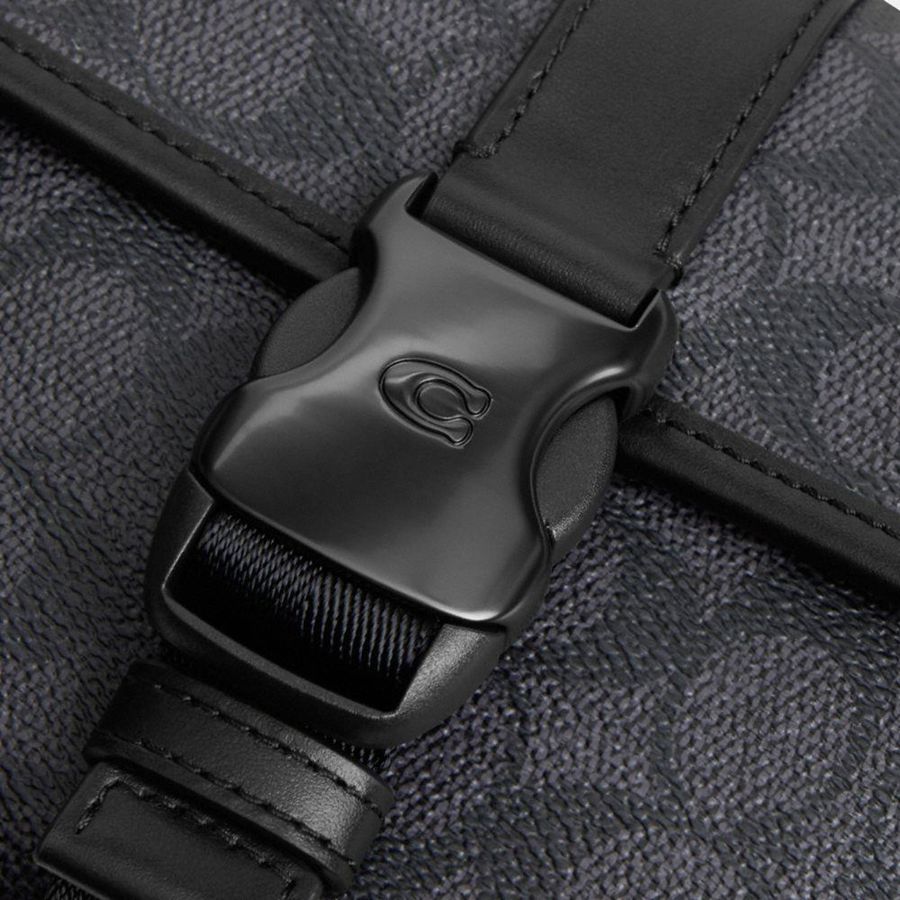 COACH® League 19 In Signature Canvas Men Crossbody Bag Grey | IDTM52631