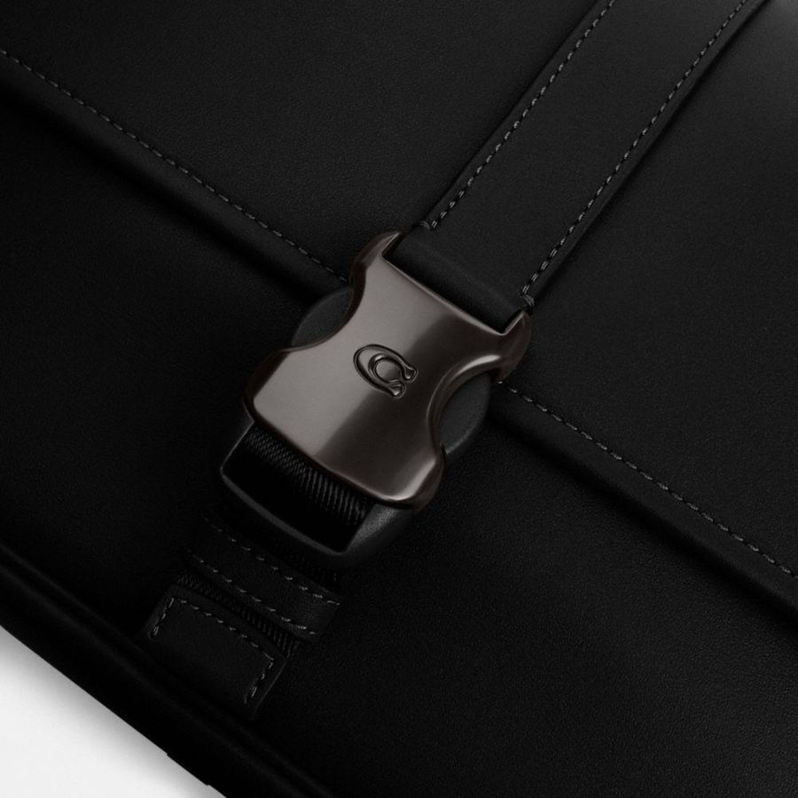 COACH® League Messenger Men Crossbody Bag Black | WGDE60712