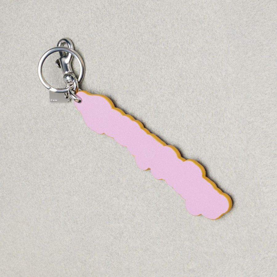 COACH® Logo Bag In Coachtopia Leather Women Charms Pink | KLOH41693