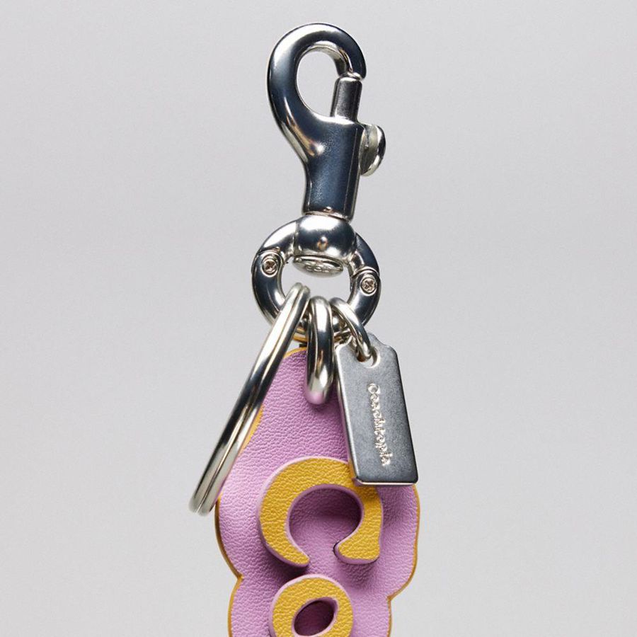 COACH® Logo Bag In Coachtopia Leather Women Charms Pink | KLOH41693