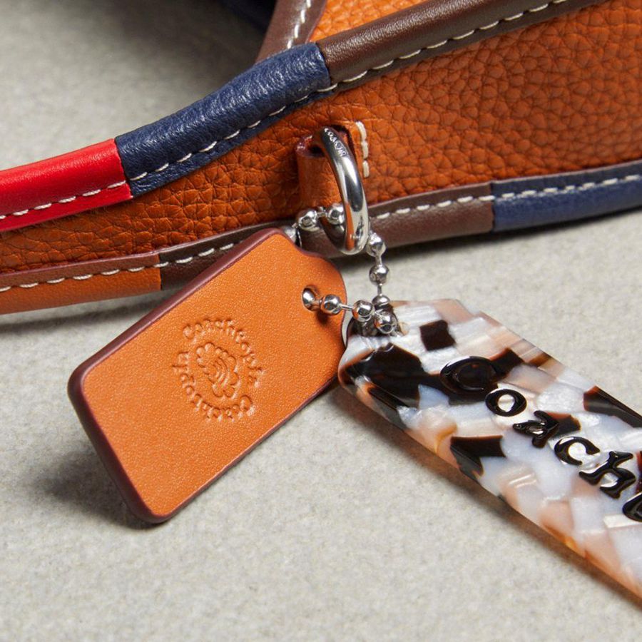 COACH® Mini Ergo In Coachtopia Leather With Colorful Binding Women Crossbody Bag Brown | KOFR53908