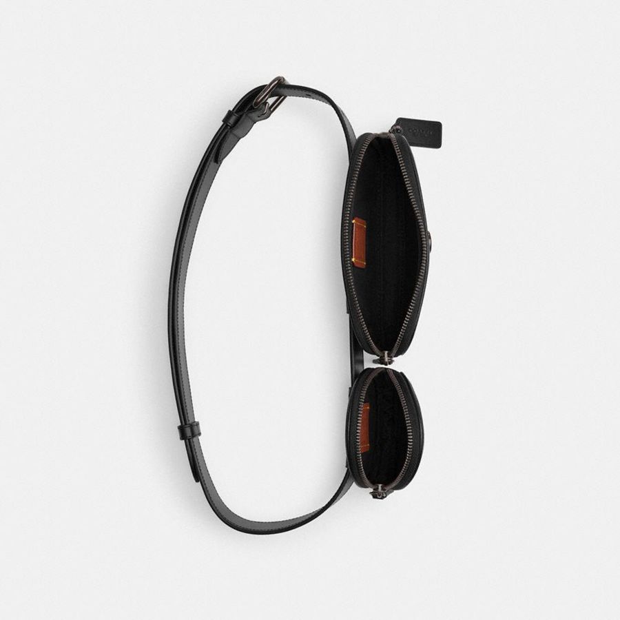 COACH® Multi Pouch Men Belt Bags Black | IREA96532