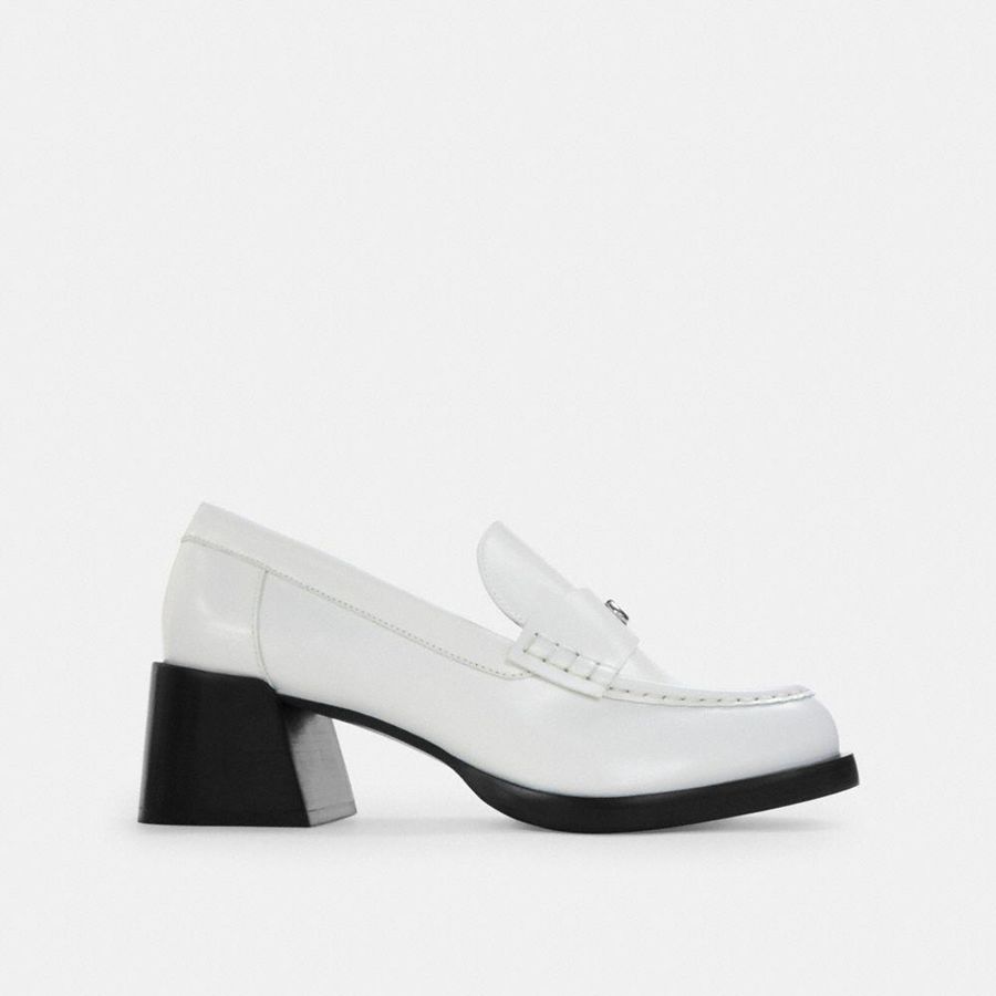 COACH® Natalie Women Loafers White | NFSO23178