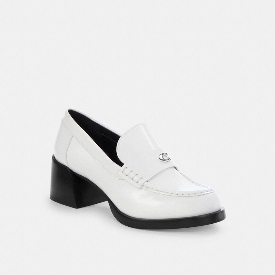 COACH® Natalie Women Loafers White | NFSO23178
