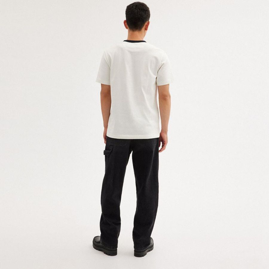 COACH® New York Men T-Shirt White | NSLR20489