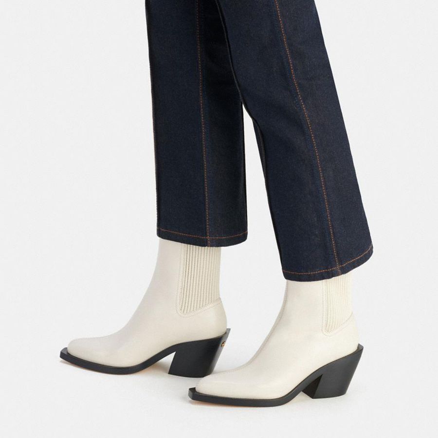 COACH® Prestynie Women Boots White | RPOU12084