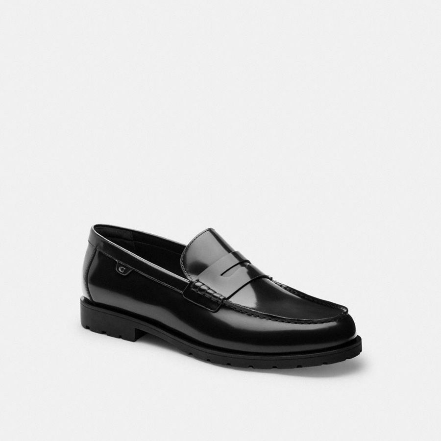 COACH® Reagan Men Loafers Black | WBXI04269