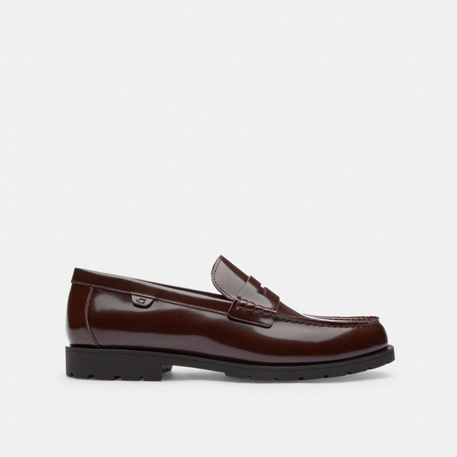 COACH® Reagan Men Loafers Brown | NTPO39167