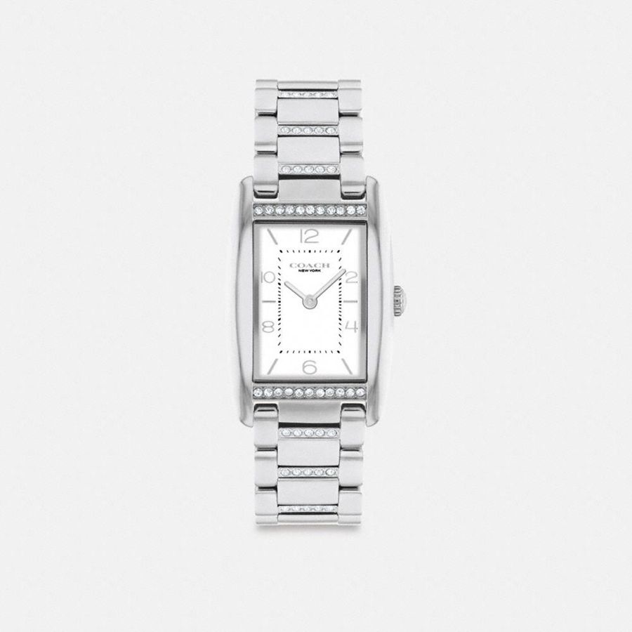 COACH® Reese, 24 Mm X 35 Mm Women Watches Silver | HRXM49016