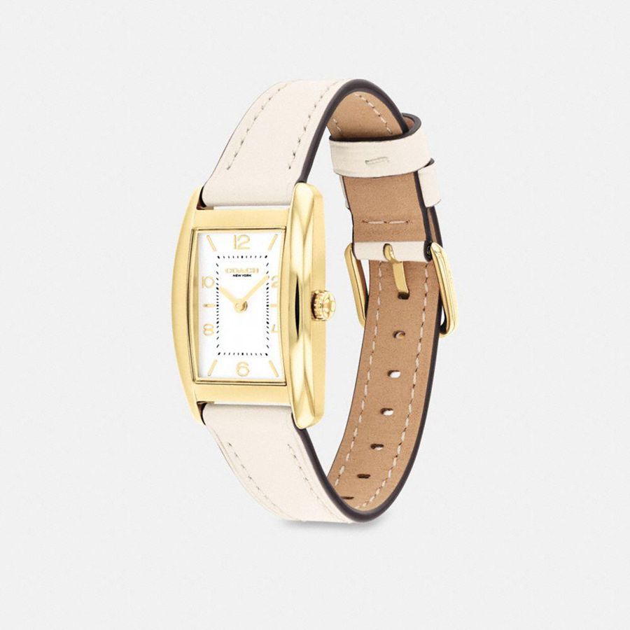 COACH® Reese, 24 Mm X 35 Mm Women Watches White | BQHW45730