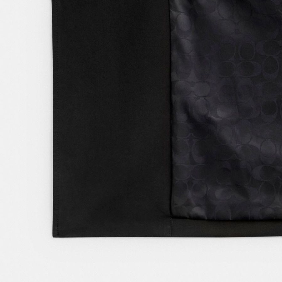 COACH® Relaxed Trench Coat Men Jacket Black | AHCS71385