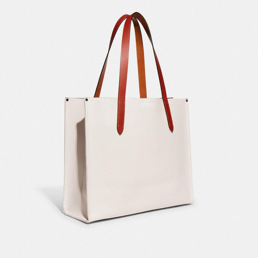 COACH® Relay With Coach Graphic Men Tote Bags White | ZXBK30487