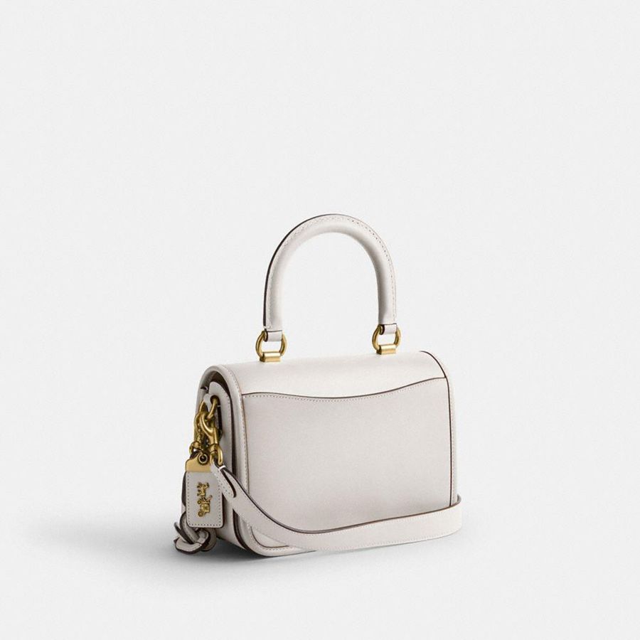 COACH® Rogue Top Handle Women Tote Bags White | TSUQ89164