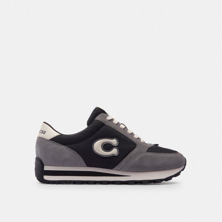 COACH® Runner Men Sneakers Black | CBVZ79538