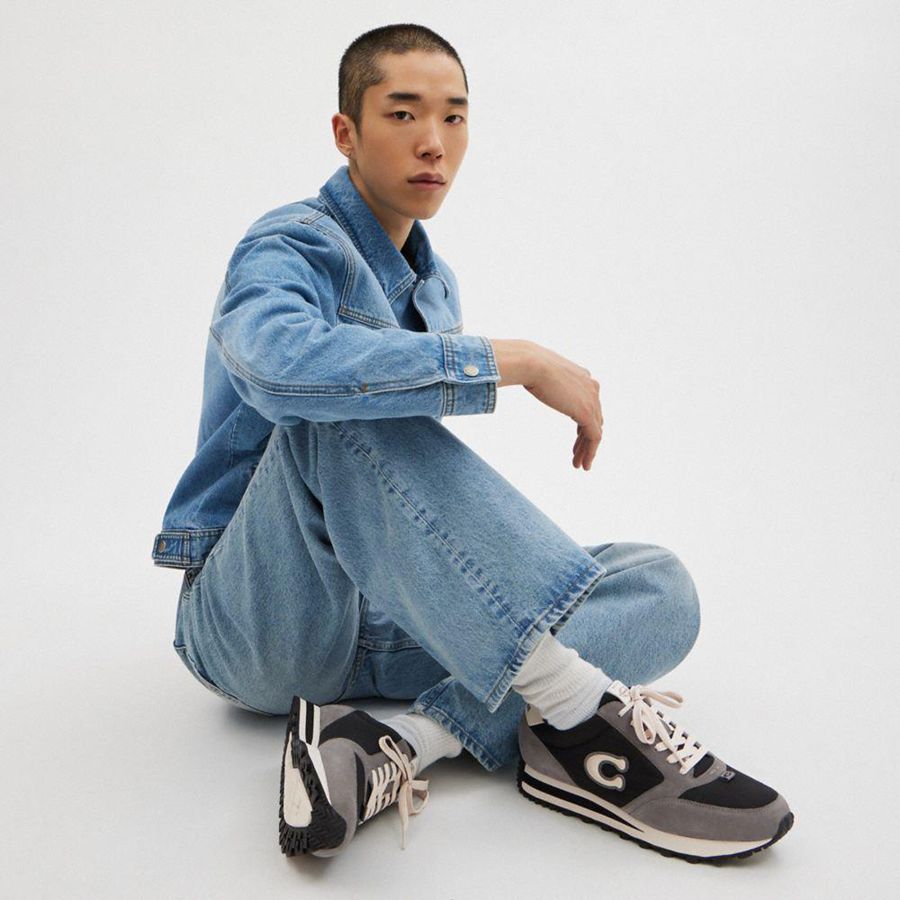 COACH® Runner Men Sneakers Black | CBVZ79538