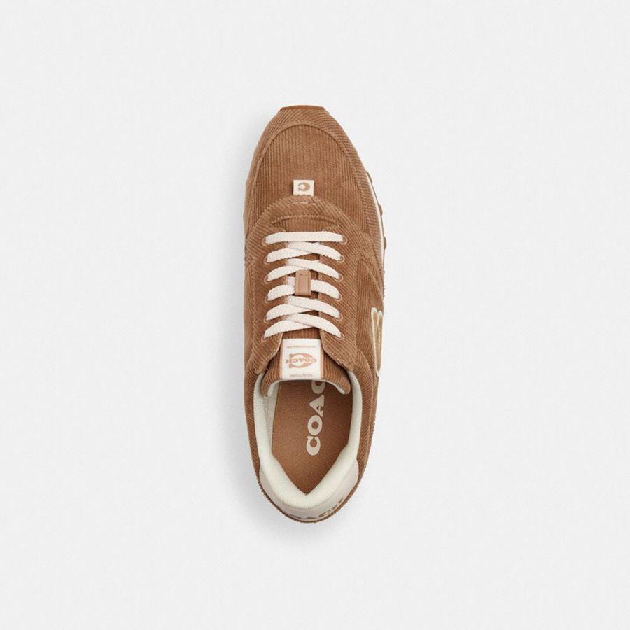 COACH® Runner Women Sneakers Brown | CGPS61347