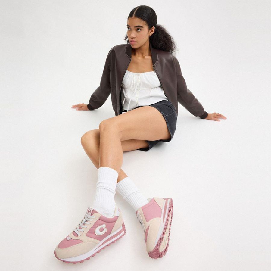 COACH® Runner Women Sneakers Pink | CJNL58741