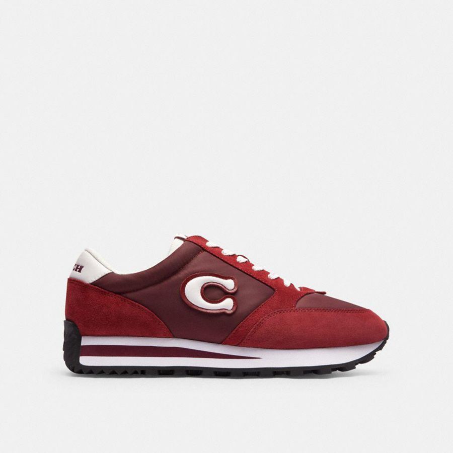 COACH® Runner Women Sneakers Red | BHAV56027