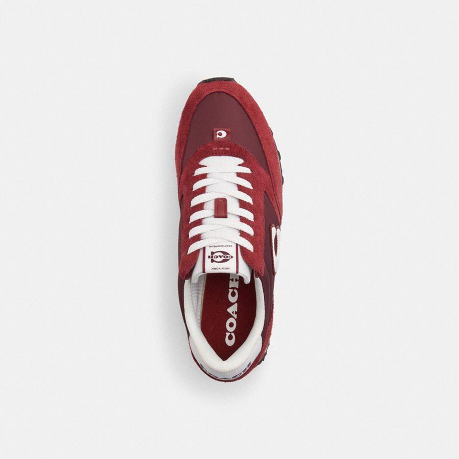 COACH® Runner Women Sneakers Red | QRDH82093
