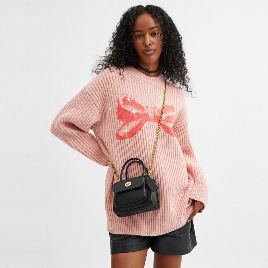 COACH® Safari Women Crossbody Bag Black | BXVU49835