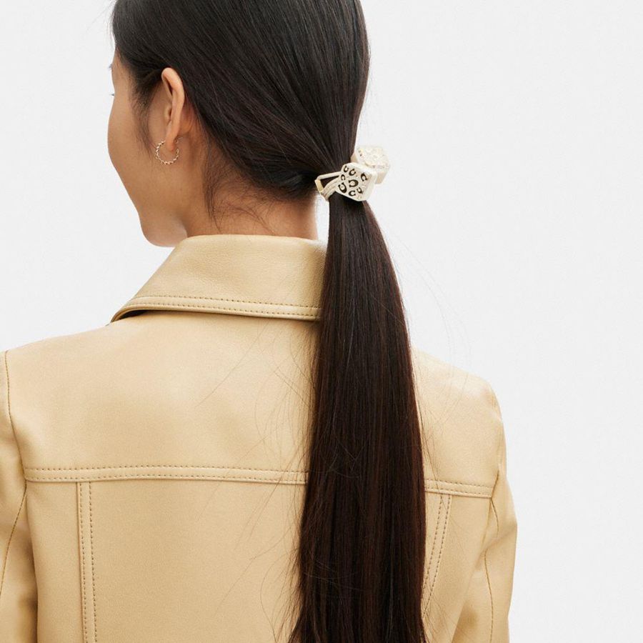 COACH® Signature Resin Dice Hair Ties Women Jewelry Gold | MGPV53906