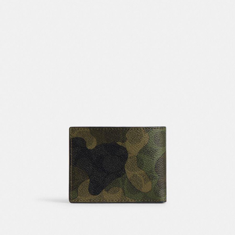 COACH® Slim Billfold Men Wallet Black | GBOK29835