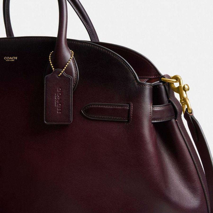 COACH® Soft Empire Carryall 48 Women Tote Bags Burgundy | OGZI48921