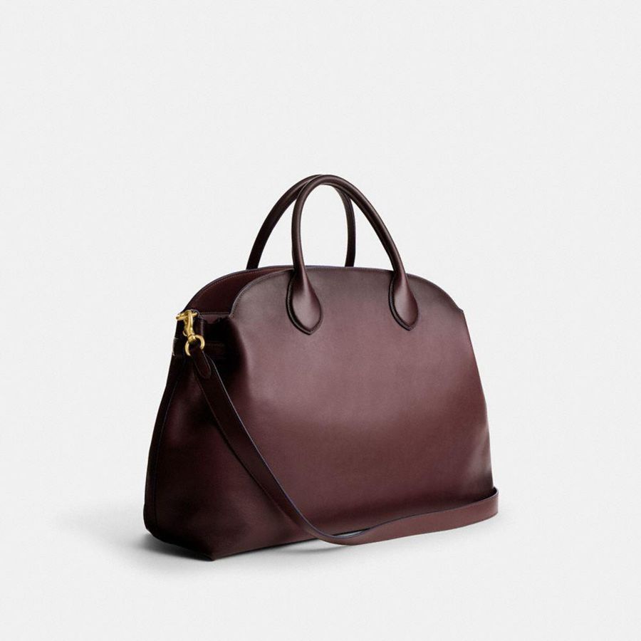 COACH® Soft Empire Carryall 48 Women Tote Bags Burgundy | OGZI48921