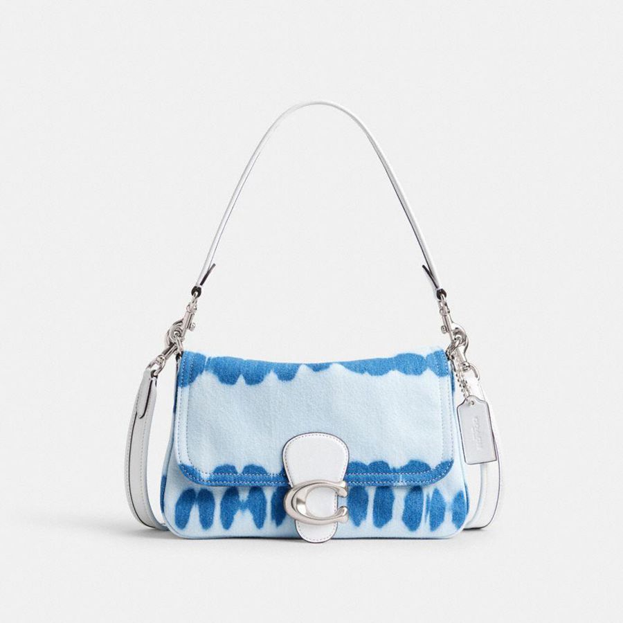 COACH® Soft Tabby With Tie Dye Women Shoulder Bag Blue | BXLH32581