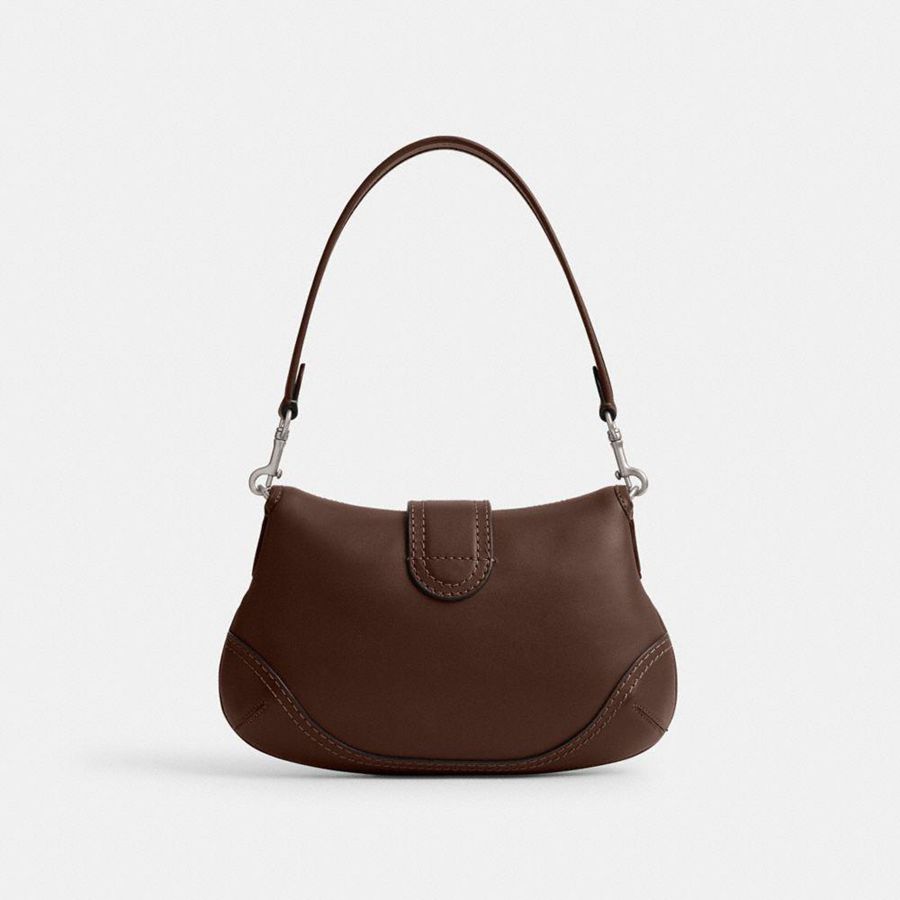 COACH® Soho Flap In Regenerative Leather Women Shoulder Bag Brown | NYXI70938