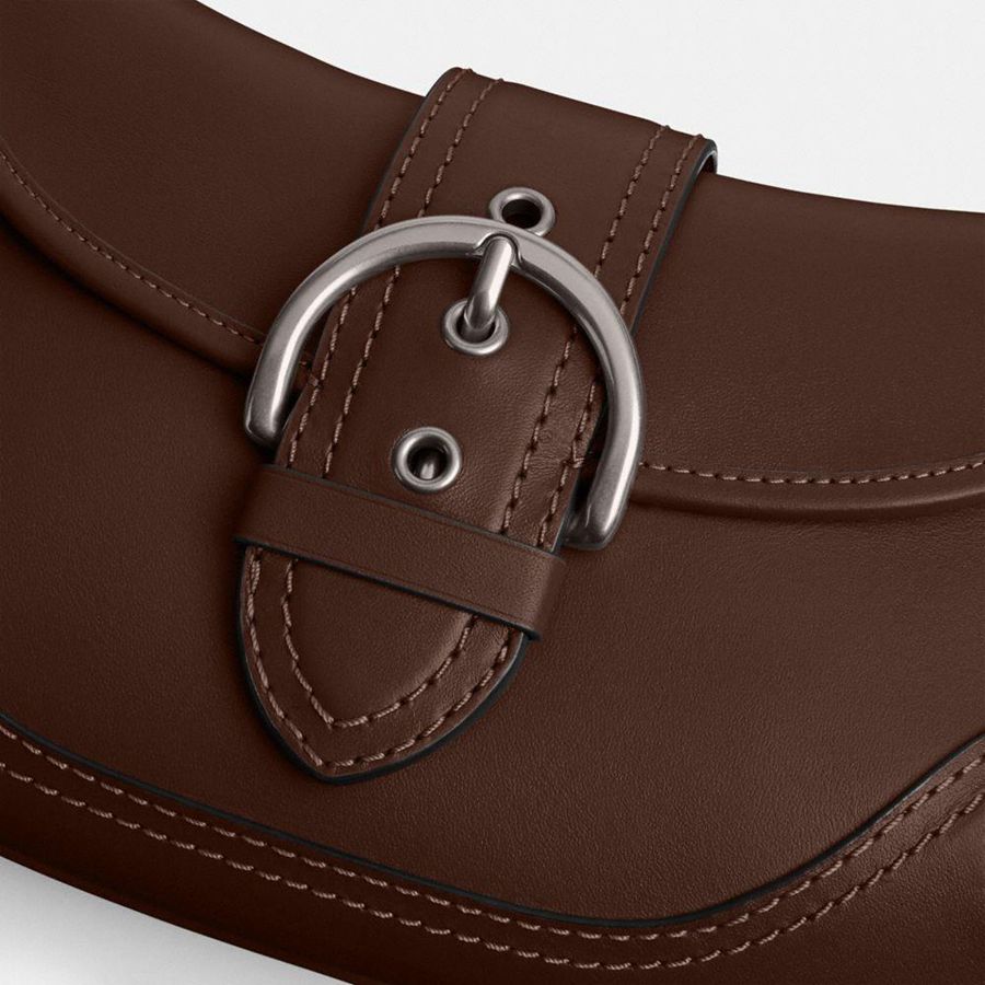 COACH® Soho Flap In Regenerative Leather Women Shoulder Bag Brown | NYXI70938