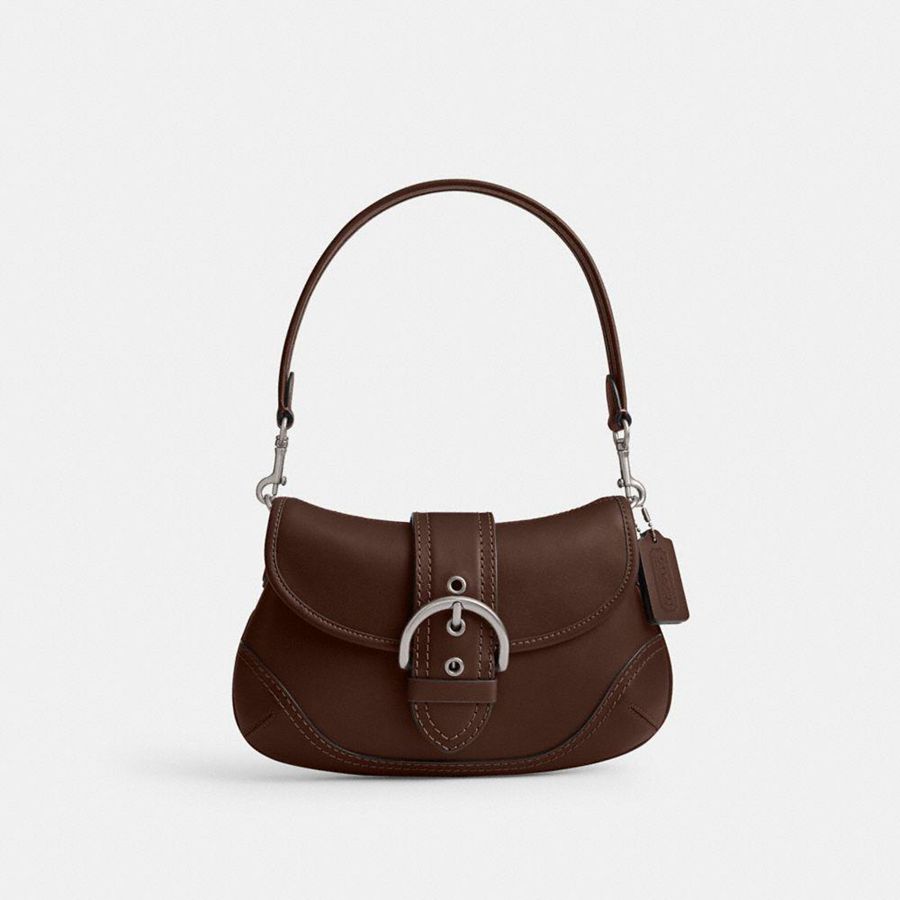 COACH® Soho Flap In Regenerative Leather Women Shoulder Bag Brown | NYXI70938