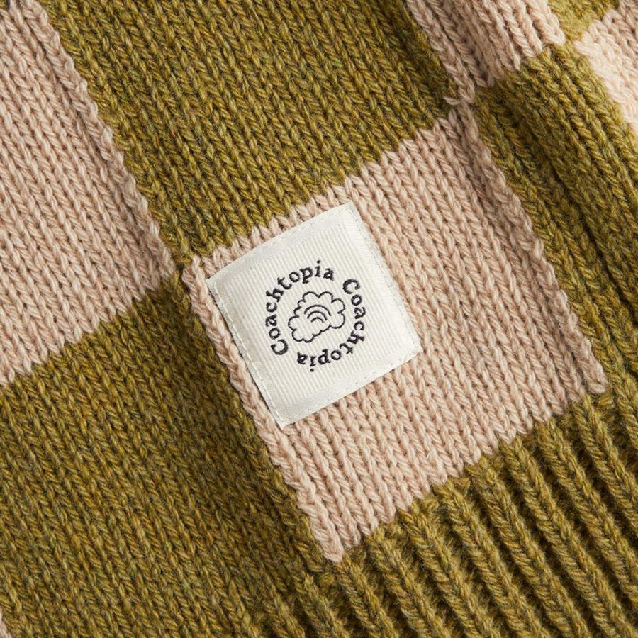 COACH® Sweater Vest With Checkerboard Pattern Women Sweater Green | OJWK08162