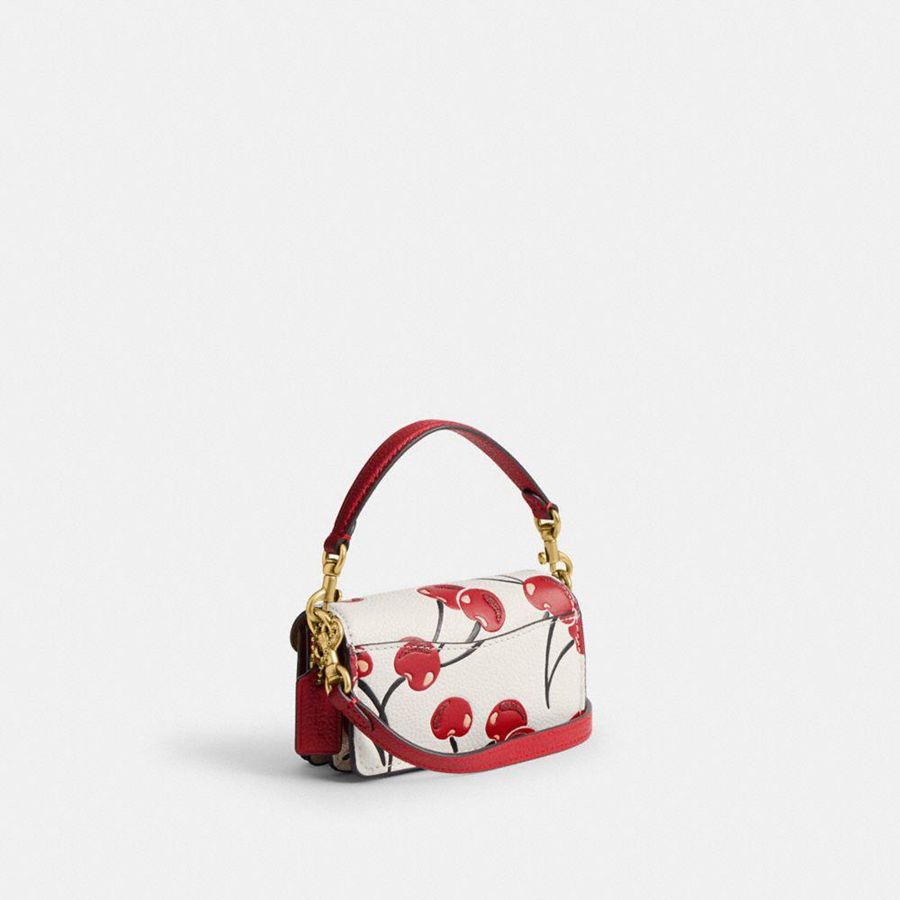 COACH® Tabby 12 With Cherry Print Women Crossbody Bag Red | GOVB51236