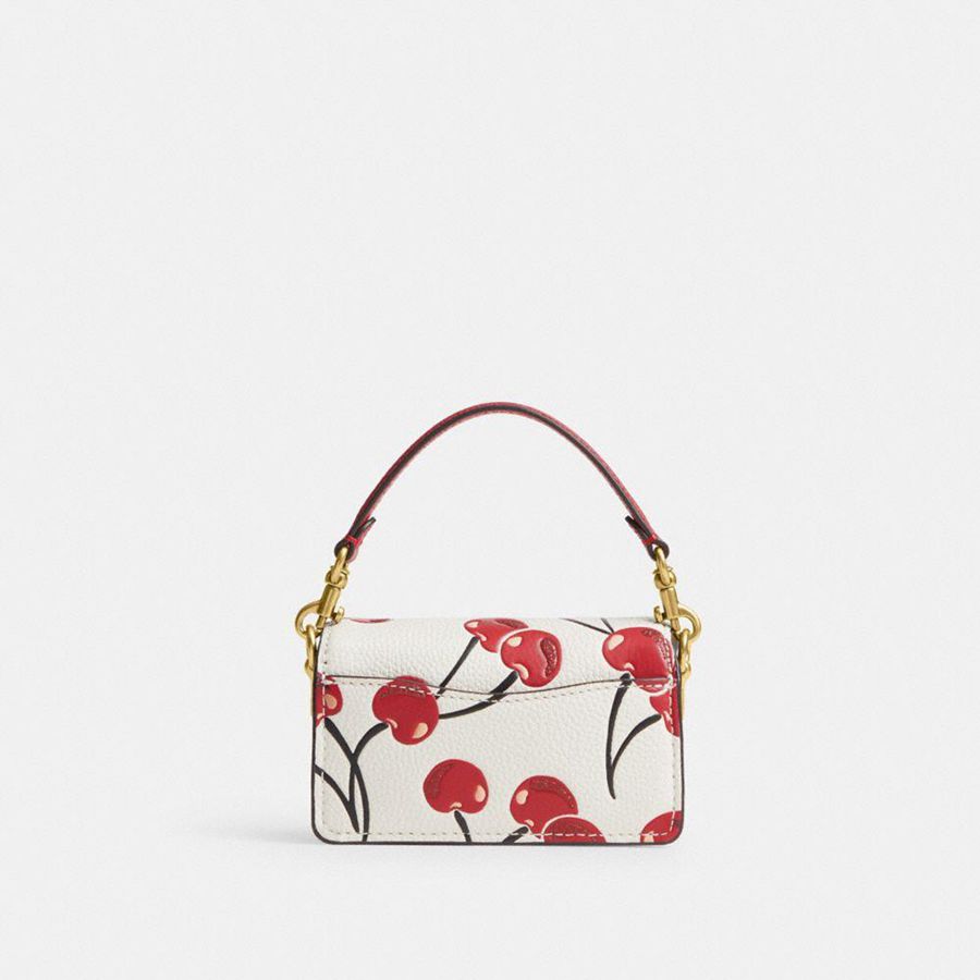 COACH® Tabby 12 With Cherry Print Women Crossbody Bag Red | GOVB51236