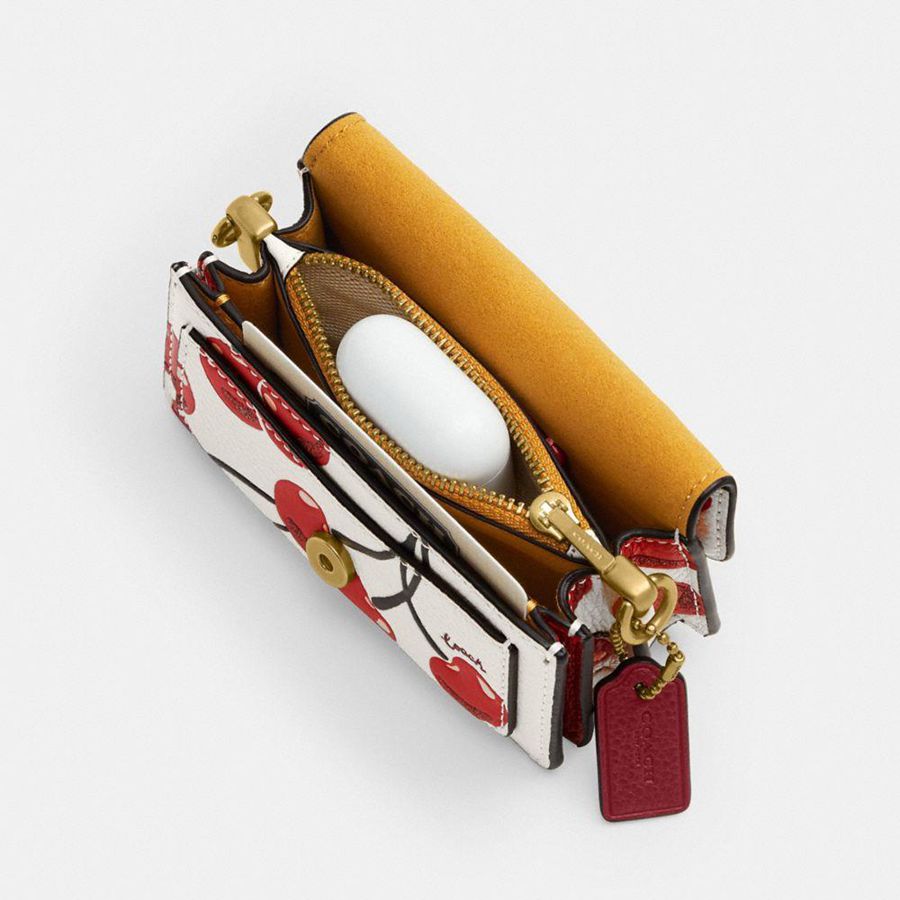 COACH® Tabby 12 With Cherry Print Women Crossbody Bag Red | GOVB51236