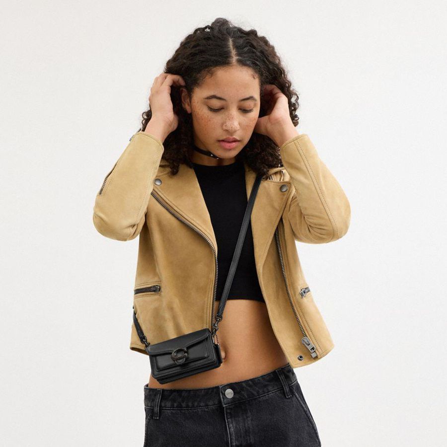 COACH® Tabby 12 Women Crossbody Bag Black | EPTL02398