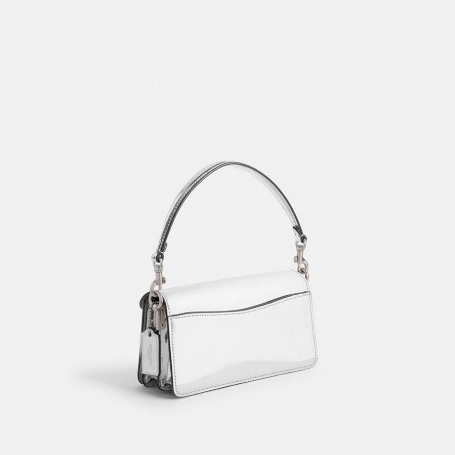 COACH® Tabby 20 In Metallic Women Shoulder Bag Silver | WRJZ59182