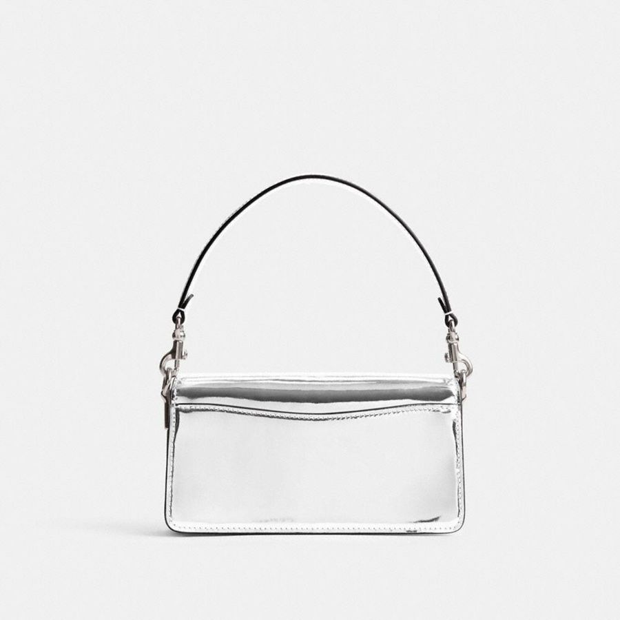 COACH® Tabby 20 In Metallic Women Shoulder Bag Silver | WRJZ59182