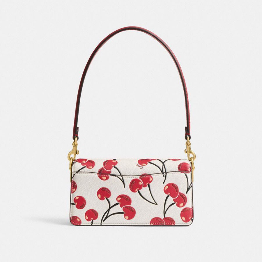 COACH® Tabby 20 With Cherry Print Women Shoulder Bag Red | EHOG83659