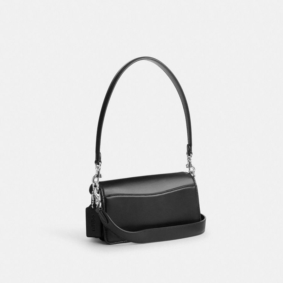 COACH® Tabby 20 With Crystal Women Shoulder Bag Black | JPQU70123